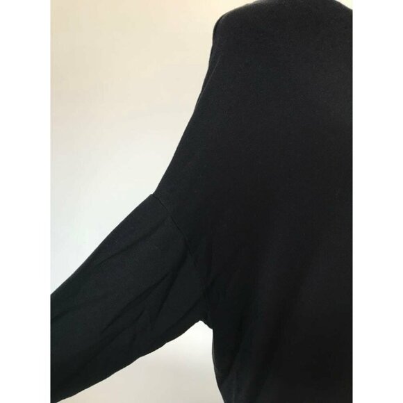 CAbi Fall Beals Top Size XS Style #3522 Black Soft Jersey Knit Asymmetrical Neck - Picture 5 of 9